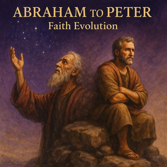 Abraham to Peter faith development evolution - collective promise to individual transformation