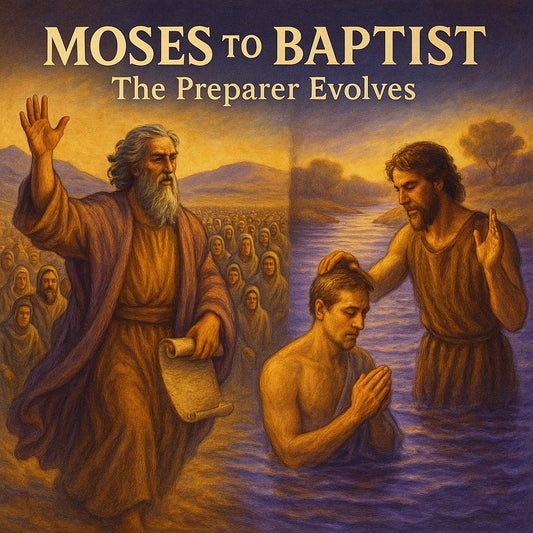 Moses to John Baptist preparer archetype - external liberation to internal spiritual preparation
