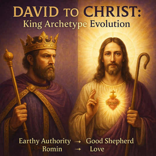 David to Christ king archetype evolution - earthly kingdom to spiritual sovereignty consciousness