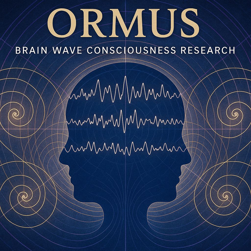 ORMUS brain wave studies showing consciousness mirroring through neural activity - spiritual science research cover