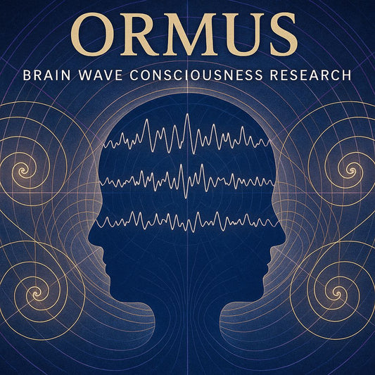 ORMUS brain wave studies showing consciousness mirroring through neural activity - spiritual science research cover
