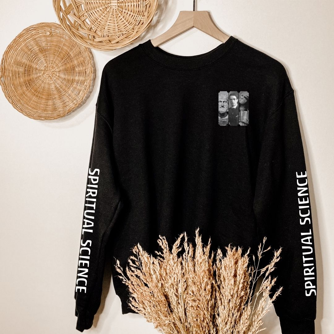 Incarnations of Rudolf Steiner Black Esoteric Sweatshirt | Thalira
