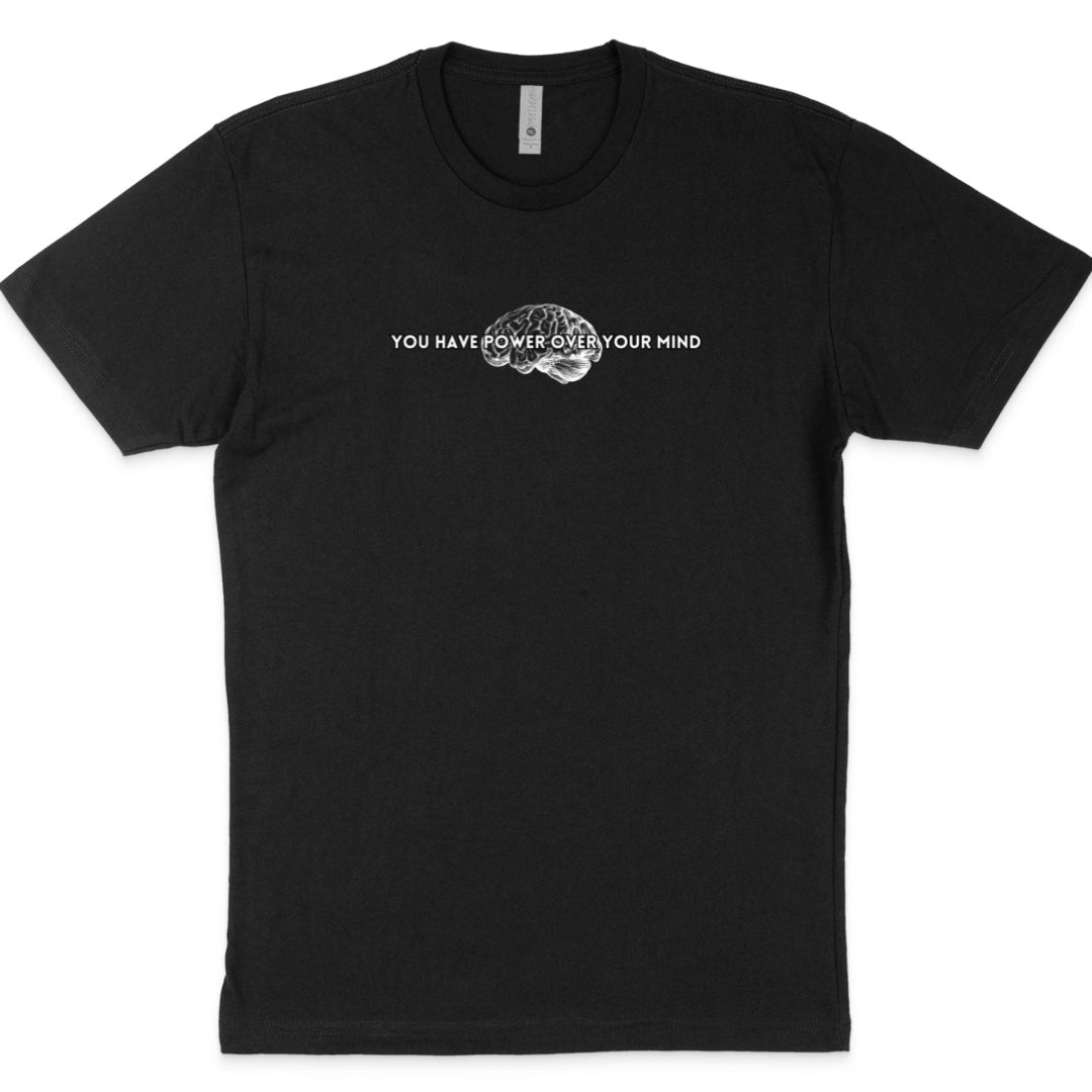 Power Over Your Mind Stoicism Black Tshirt | Thalira