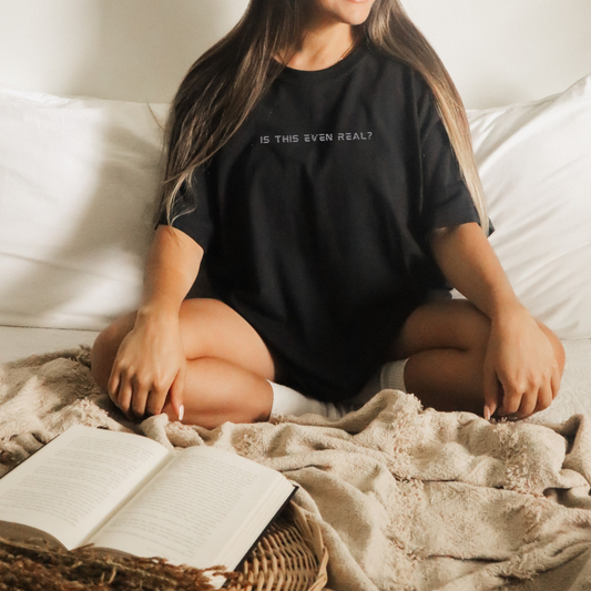 Woman Wearing Doubt everything | Descartes Rationalism | Black Tshirt | Thalira