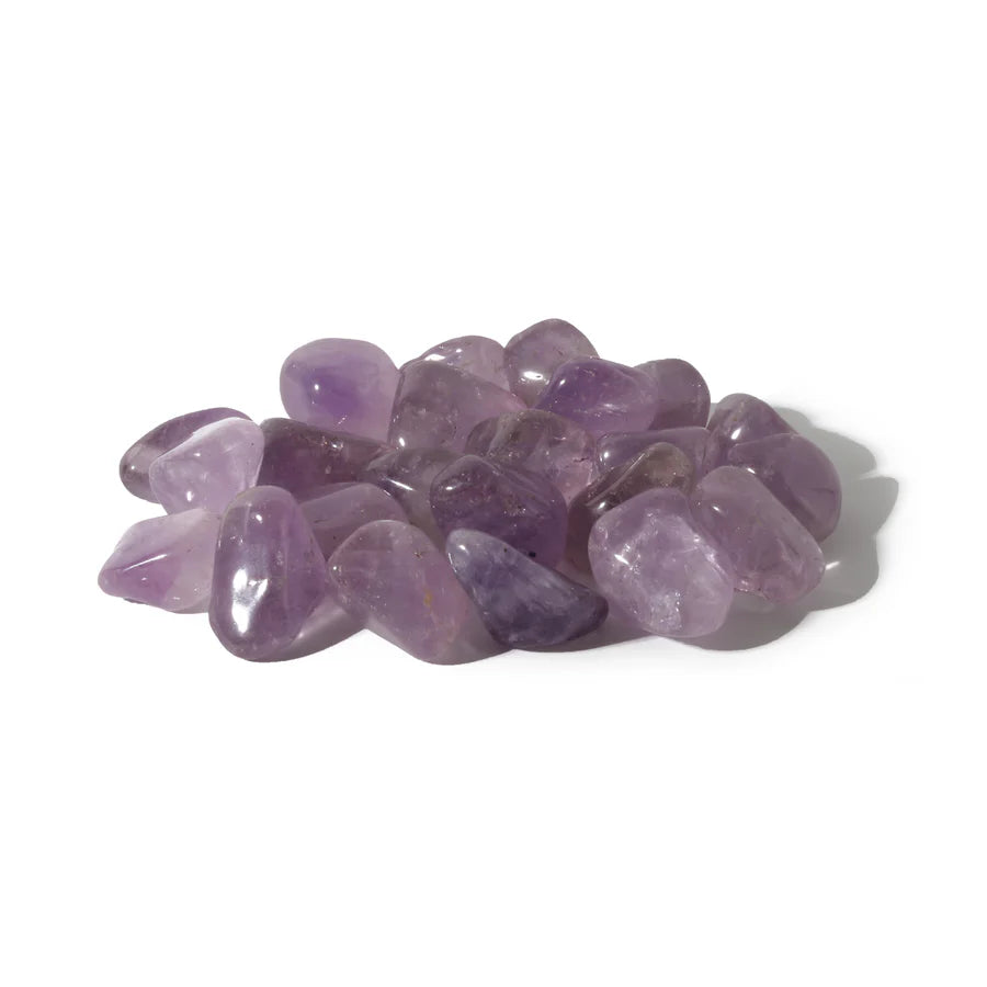 Hand-selected amethyst tumbled crystal 1-1.5 inches for crown chakra healing"