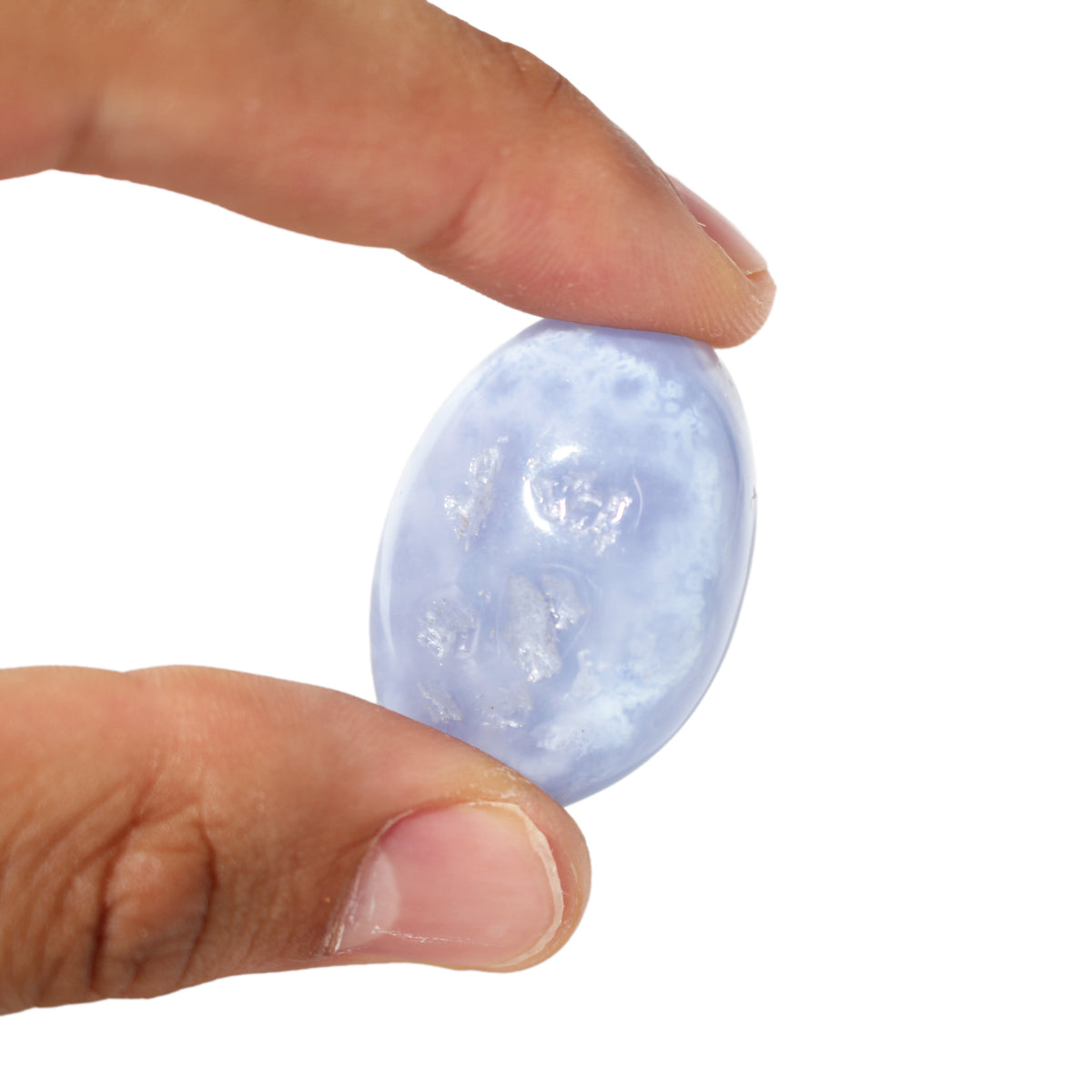Blue Chalcedony 12 Senses Hearing crystal