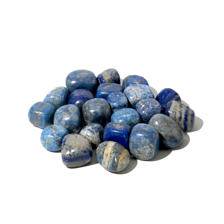 Sacred lapis lazuli crystals for third eye chakra activation and psychic intuition