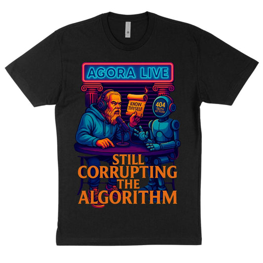 Socrates Agora Live Graphic Tee Philosophy Tshirt at Thalira