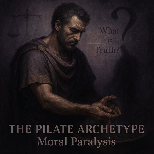 Pilate archetype moral paralysis - intelligence divorced from moral courage in leadership