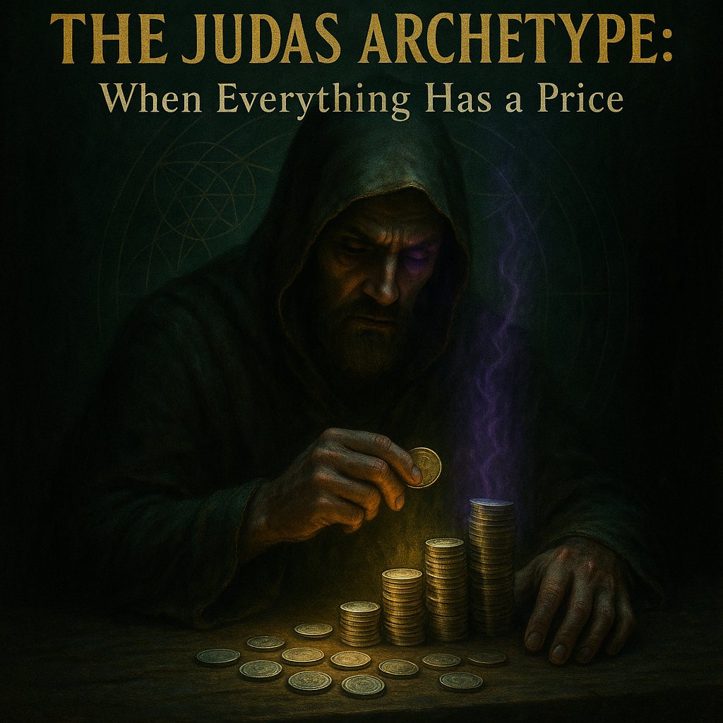 Judas archetype material calculation - thirty pieces of silver and spiritual commodification