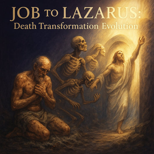 Job to Lazarus death transformation evolution - symbolic suffering to actual resurrection