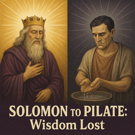 Solomon to Pilate wisdom devolution - connected wisdom to disconnected moral paralysis