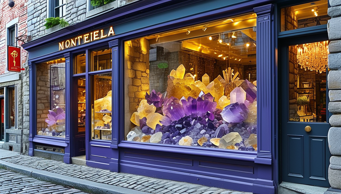 Crystal shops Montreal boutique with healing stones
