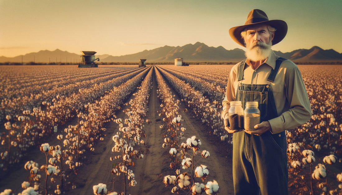 David Hudson on his Arizona cotton farm where ORMUS was discovered in 1975