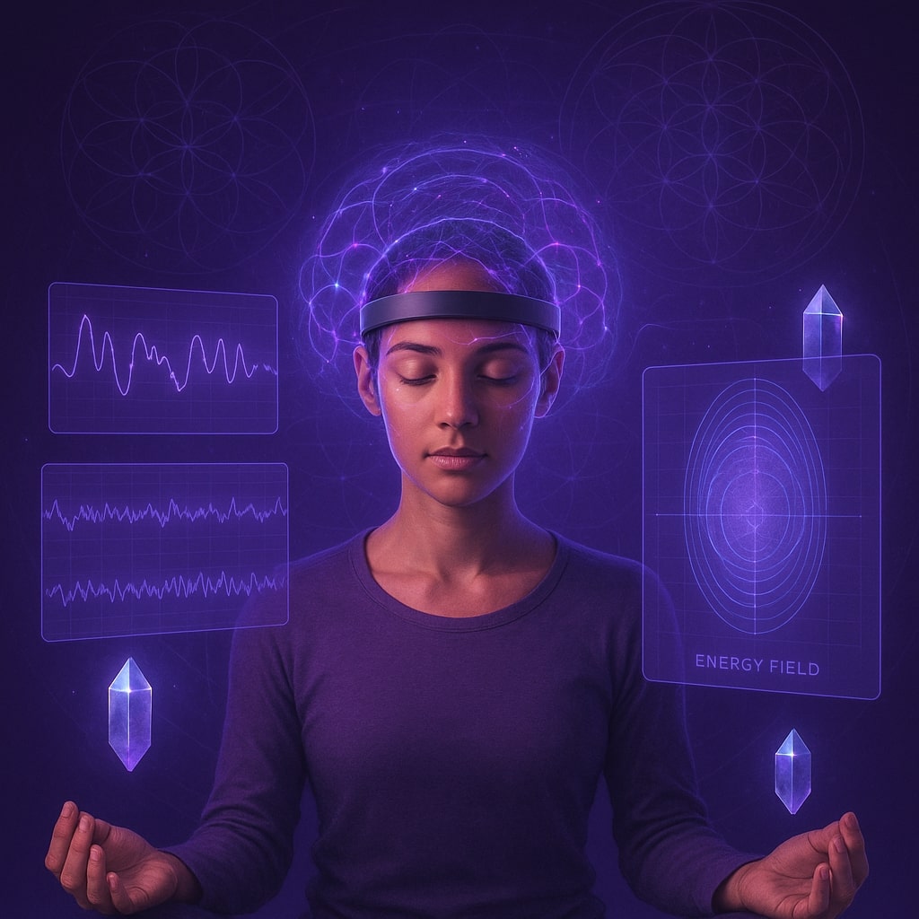 Muse Headband EEG Feedback Sacred Geometry Meditation Brain Wave Monitoring