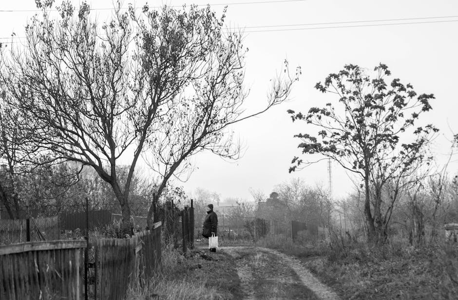 Person walking on a rural pathway - the journey of the soul