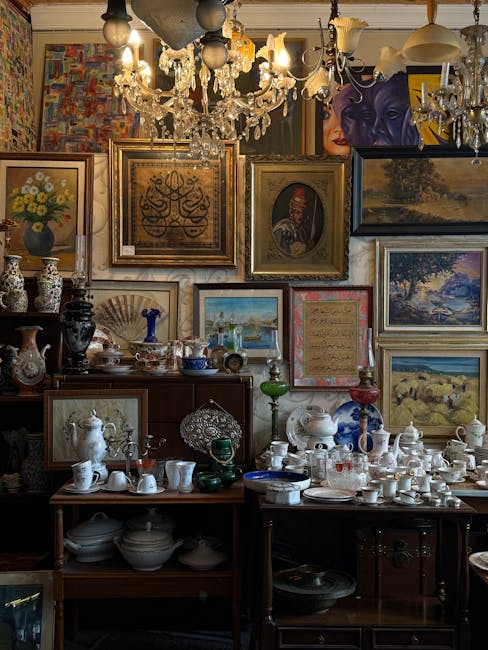 Crystal shop display with authentic stones