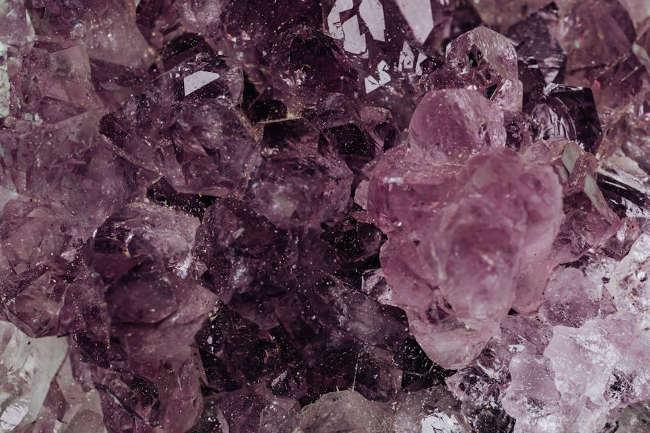Emotional healing crystals amethyst for heart and mind