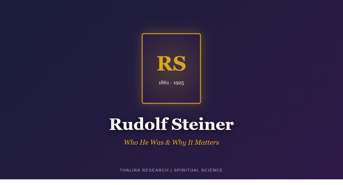 Rudolf Steiner: Who He Was & Why It Matters (1861-1925)
