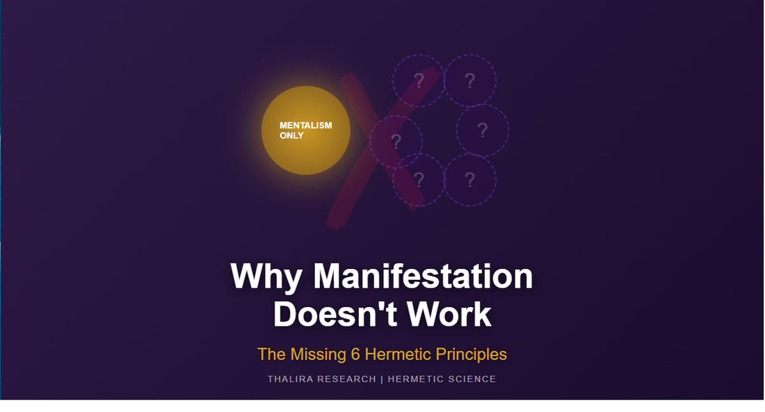 Why Manifestation Doesn't Work (The Missing 6 Principles)