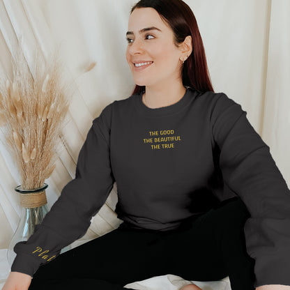 Woman Wearing 3 Transcendentals Sweatshirt | Thalira