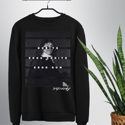 Cogito Ergo Sum Descartes Sweatshirt Mockup | thalira