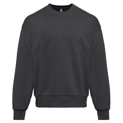 Eternal being Embroidered Sweatshirt Graphite Color | Tonal Embroidery | Esoteric Apparel | Thalira