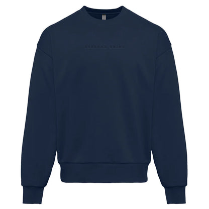 Eternal being Embroidered Sweatshirt Navy Color | Tonal Embroidery | Esoteric Apparel | Thalira