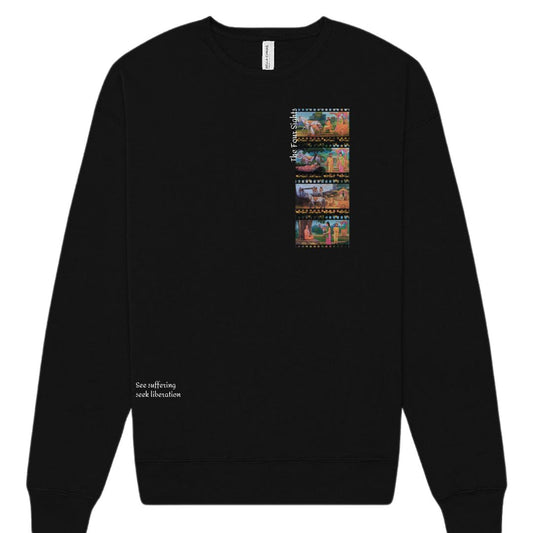 Four Sights of the Buddha Sweatshirt | Premium Soft Sweatshirt