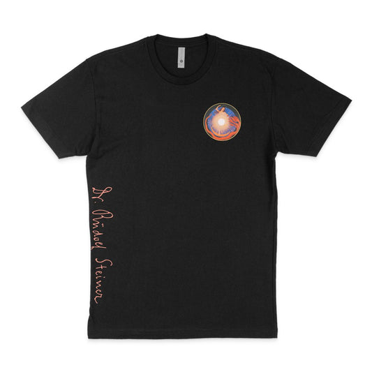 Rudolf Steiner fifth apocalypse seal black tshirt