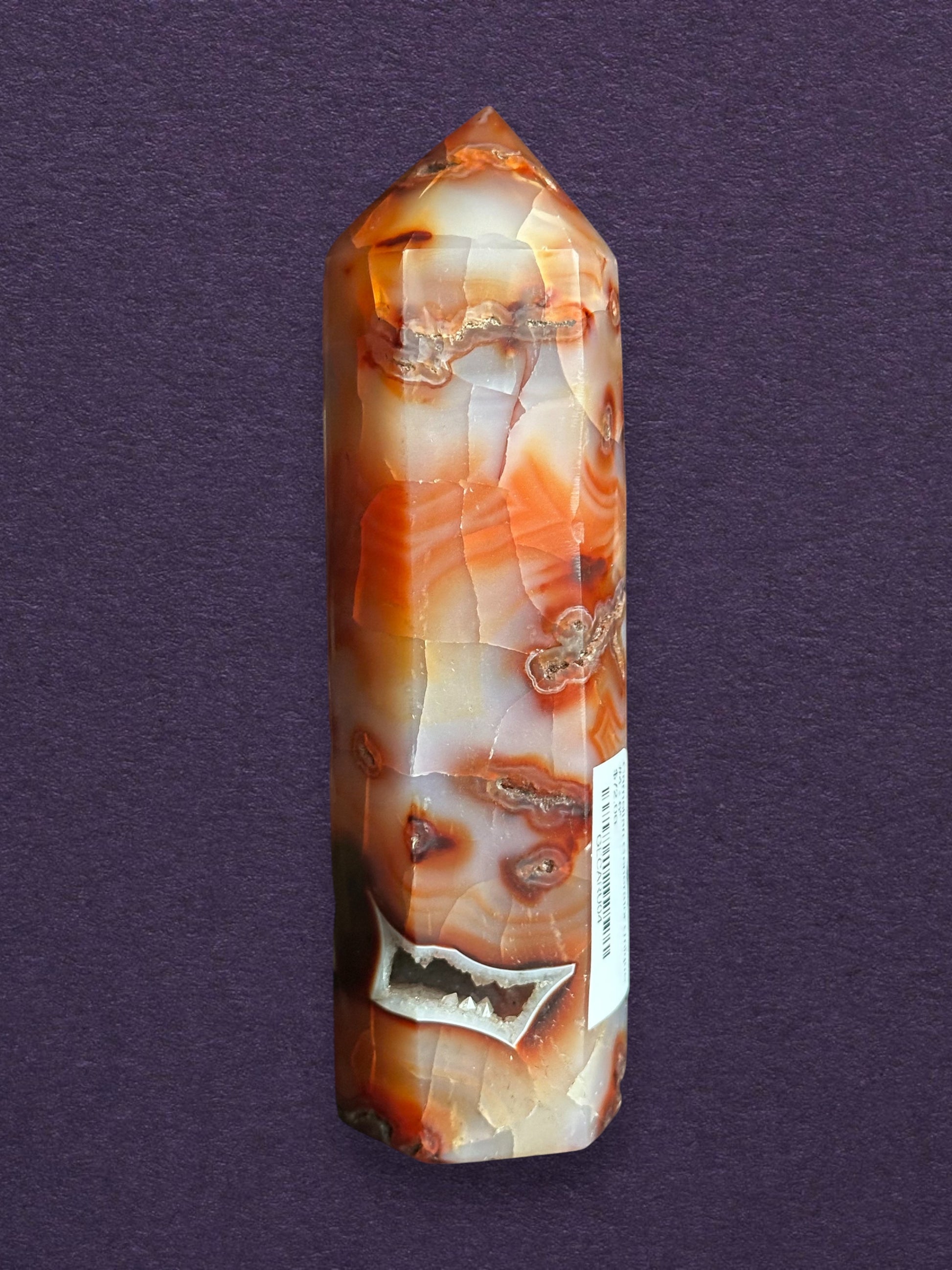Carnelian Agate Tower 6" - Hand Selected Premium Obelisk - Premium Quality from Thalira