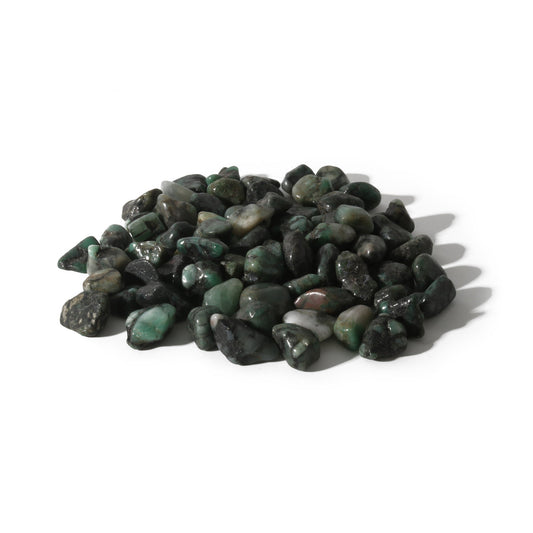 Emerald tumbled stone heart chakra