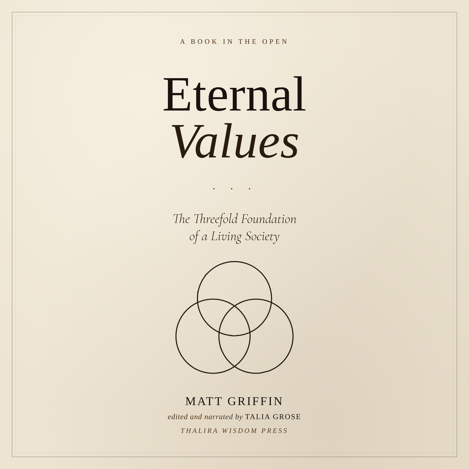 Eternal Values — The Threefold Foundation of a Living Society cover