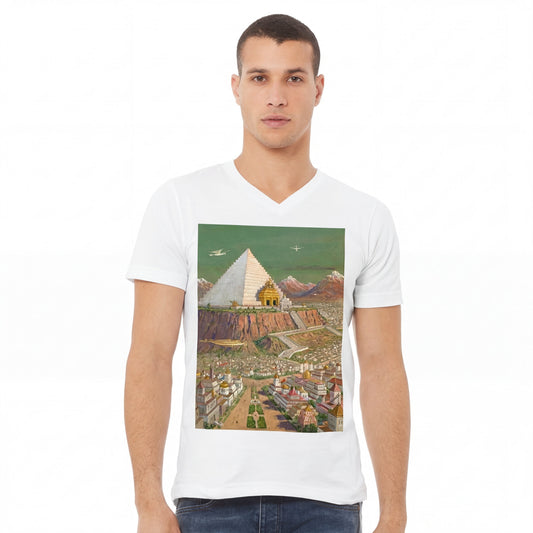 Atlantean Temple T-Shirt - J.A. Knapp Ancient Civilization Art - Thalira