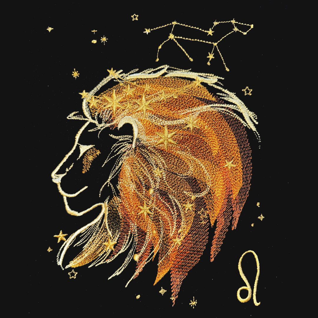 zodiac sweatshirt leo orange