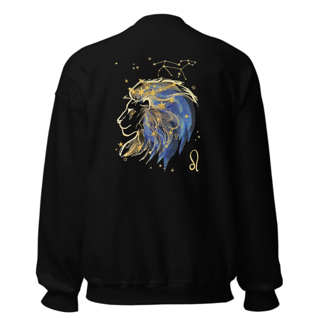 zodiac sweatshirt leo blue