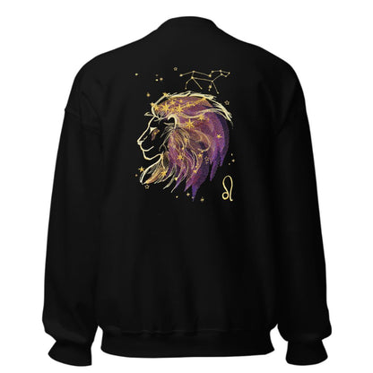 zodiac sweatshirt leo purple