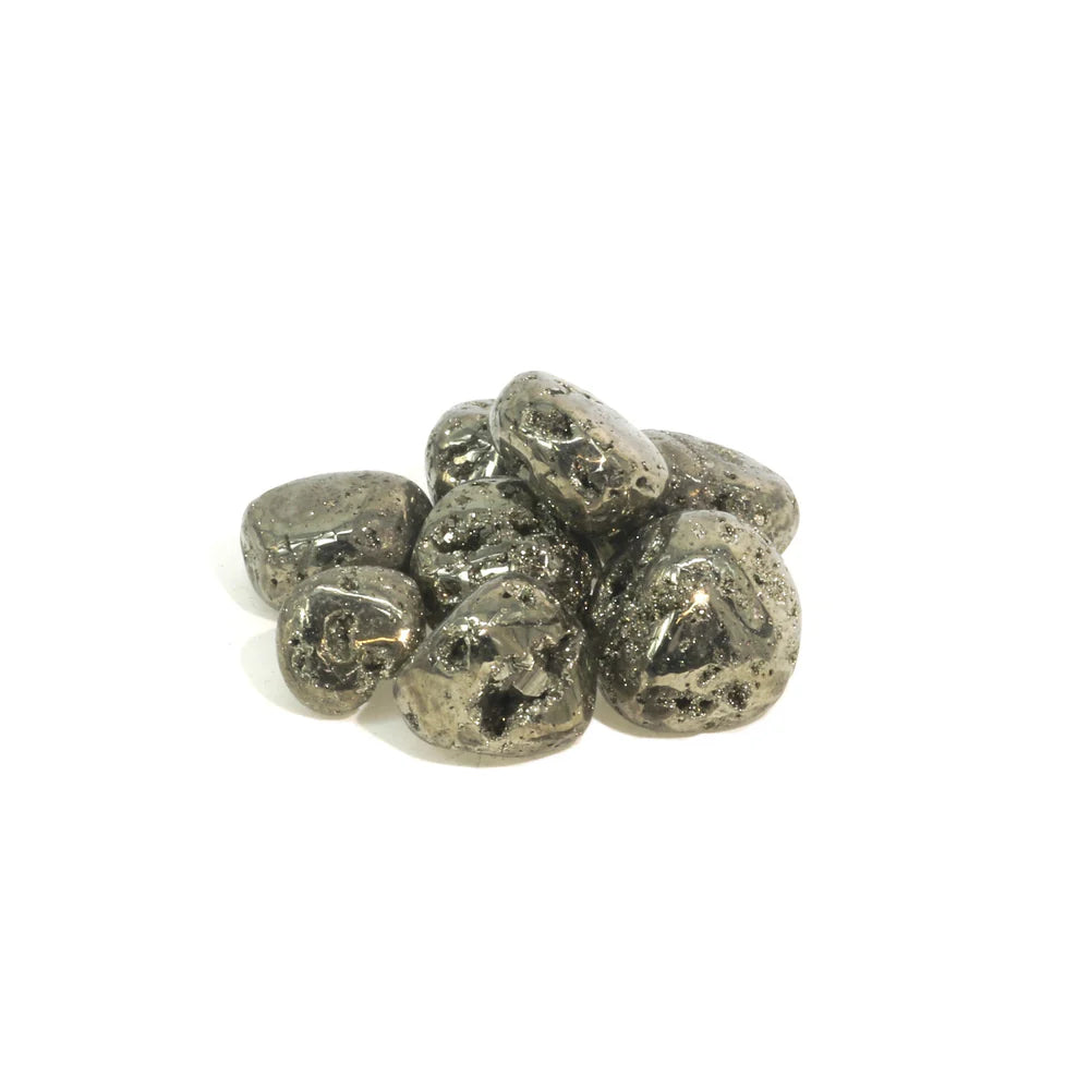 Pyrite Geode Tumbled Stone - Abundance & Protection Crystal