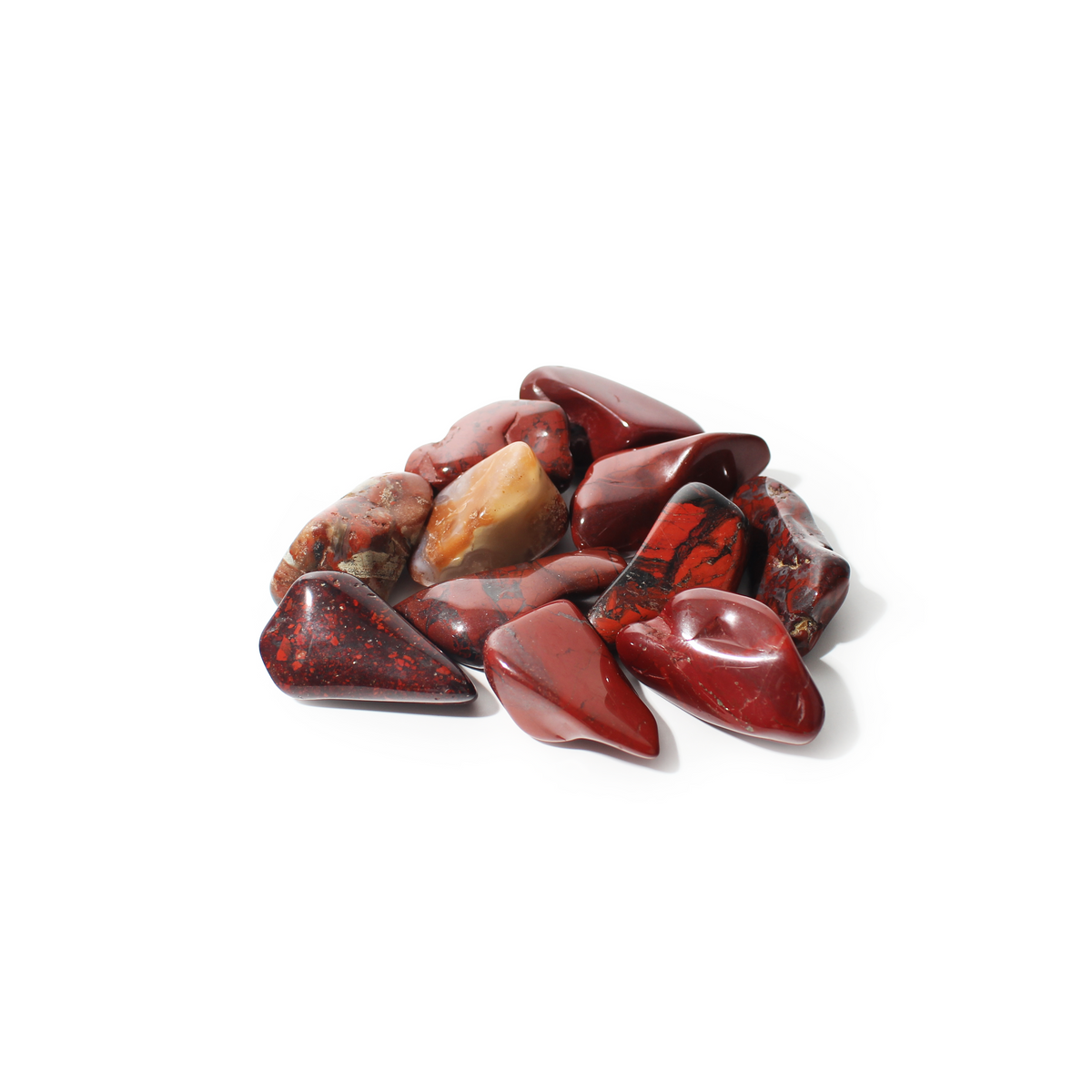 Red Jasper tumbled stone grounding